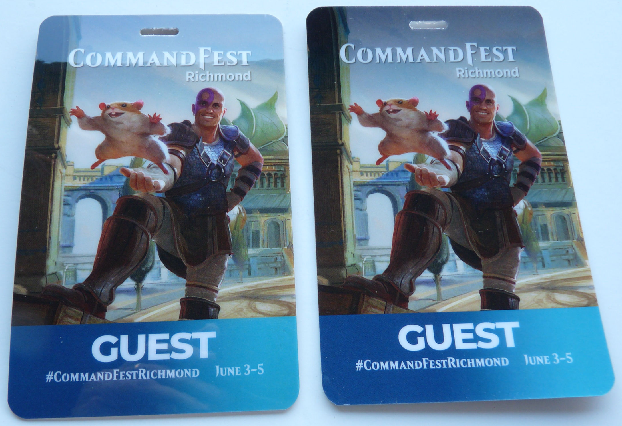 Command Fest Magic Of The Gathering Richmond 2022 Guest Backstage Pass Laminate
