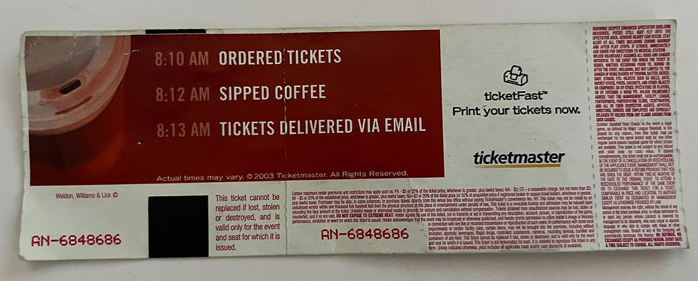 Thumbnail: Van Halen Sept 25 2004 Dallas Un-used Concert Ticket