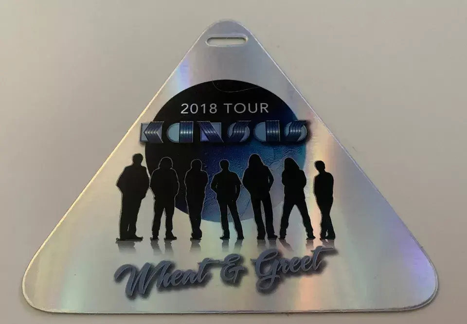 KANSAS Band 2018 Concert Tour Meet Wheat & Greet Backstage Pass Laminate
