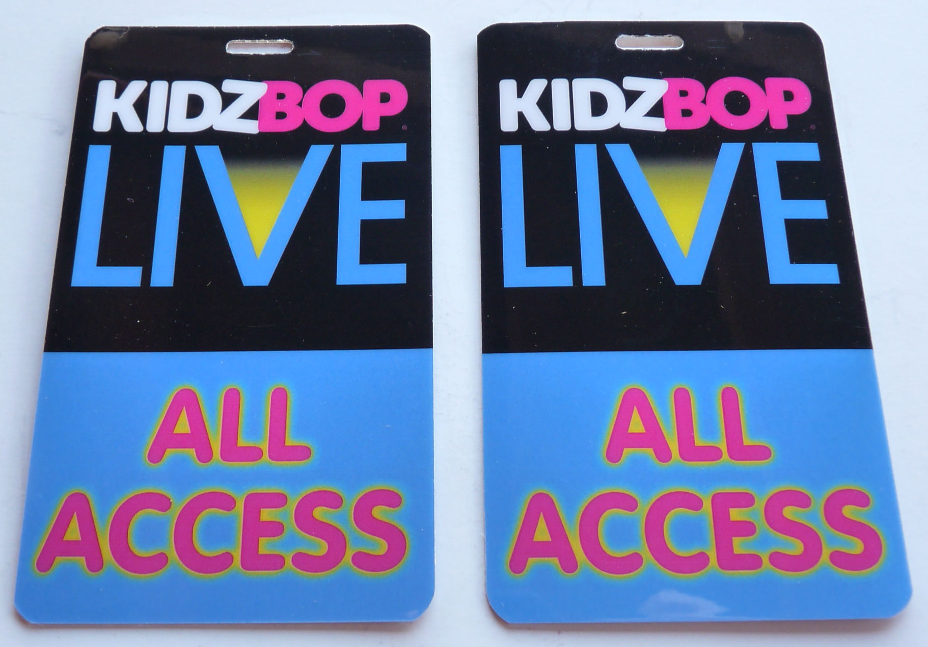 Kidz Bob Kidzbop Live All Access Tour Backstage Pass Laminate