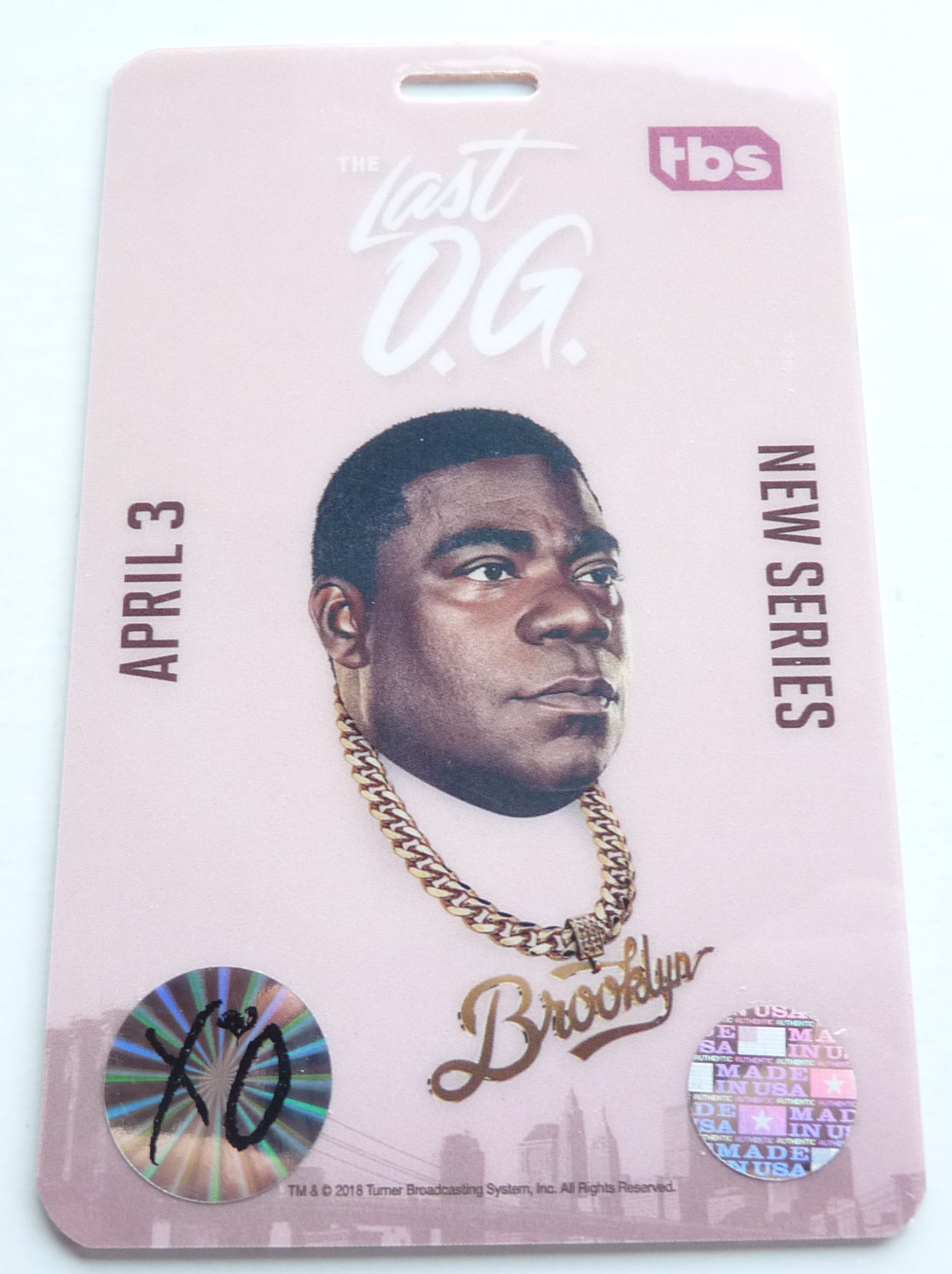 Tracy Morgan The Last O.G. TV Series Backstage Pass Laminate D31