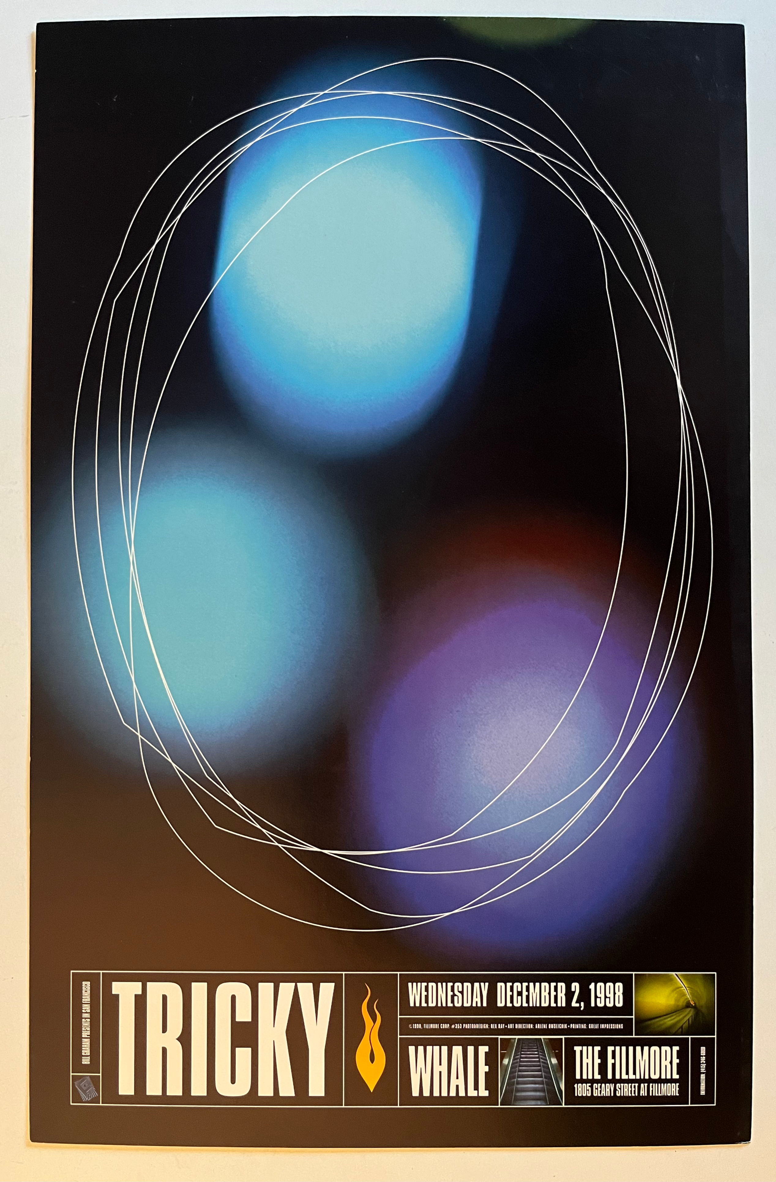 Tricky 1998 12” x 19” Promo Fillmore Concert Tour Poster D24