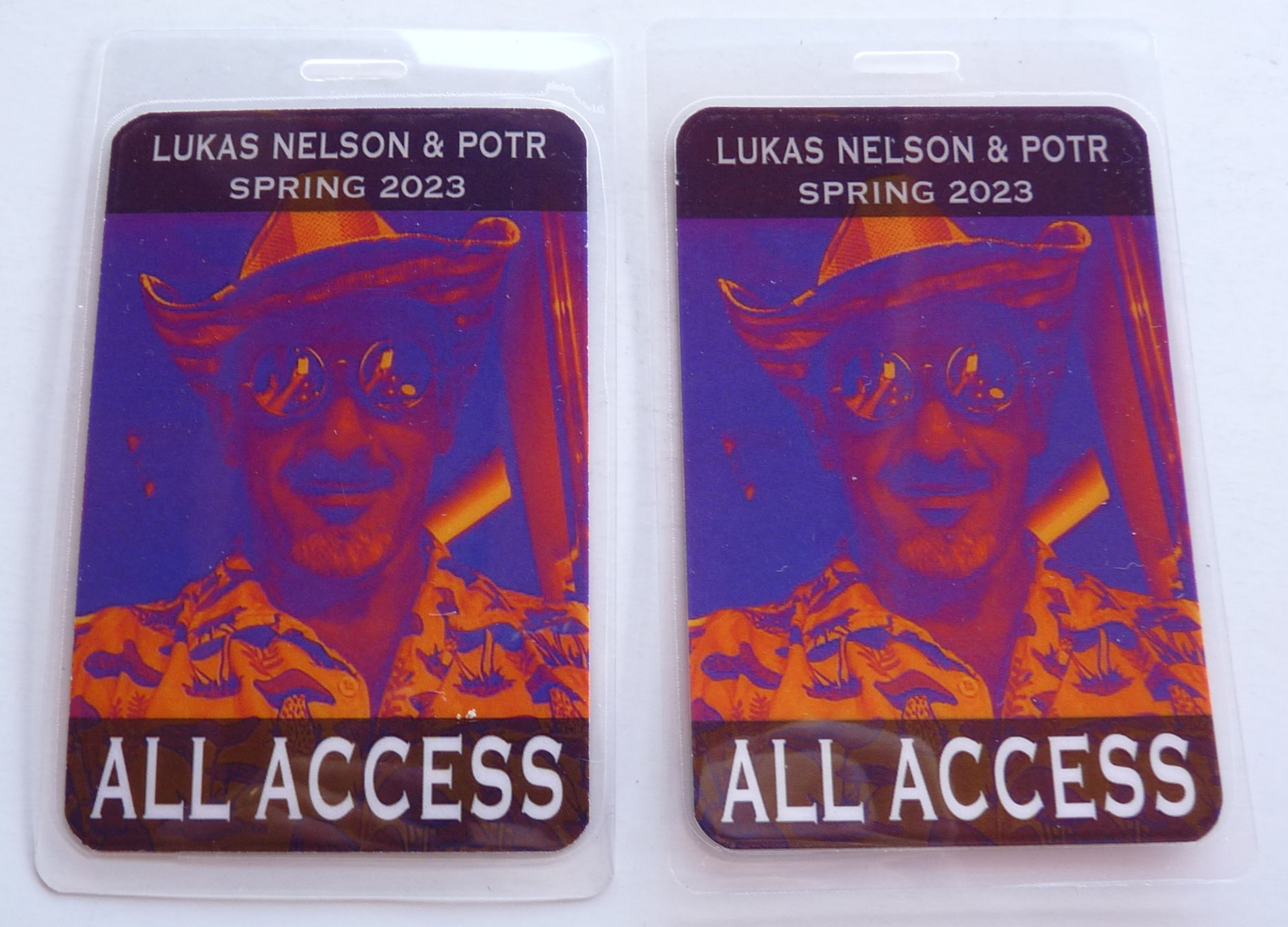 Lucas Nelson Spring 2023 Concert Tour All Access Backstage Pass Laminate D27