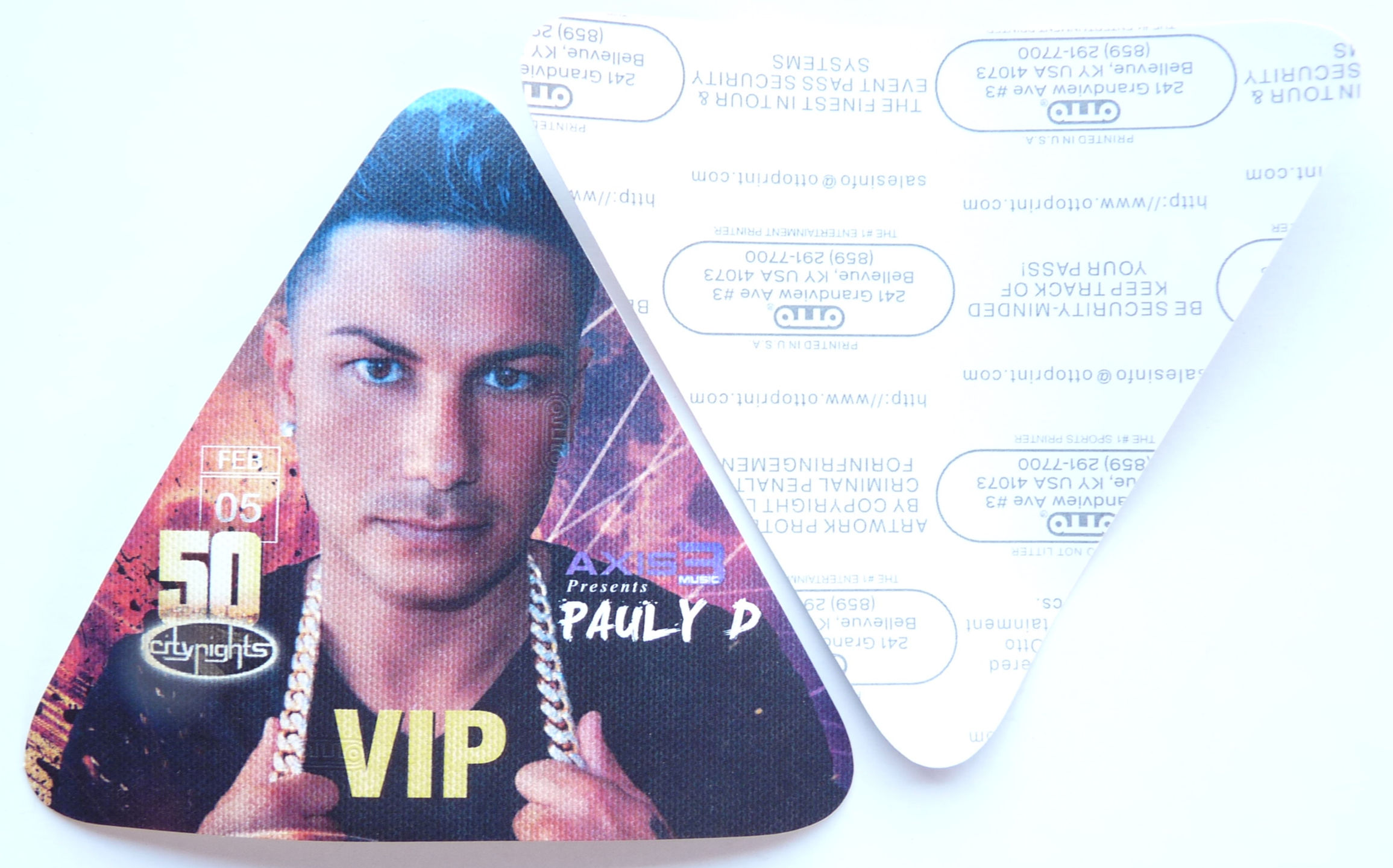 DJ Pauly D Jersey Shore Concert Tour VIP Backstage Pass D25