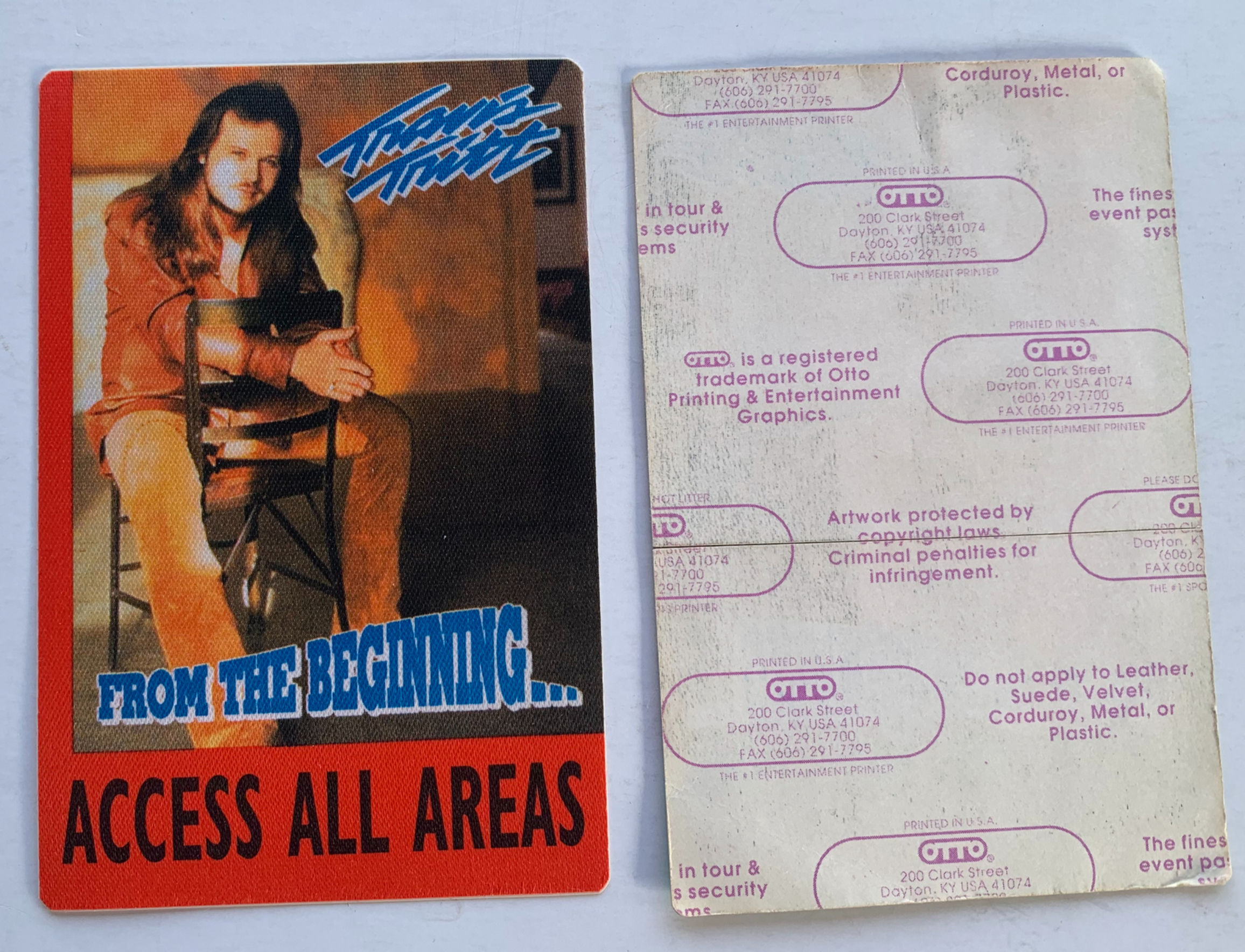 Travis Tritt Red All Access From The Beginning Concert Tour Backstage Pass