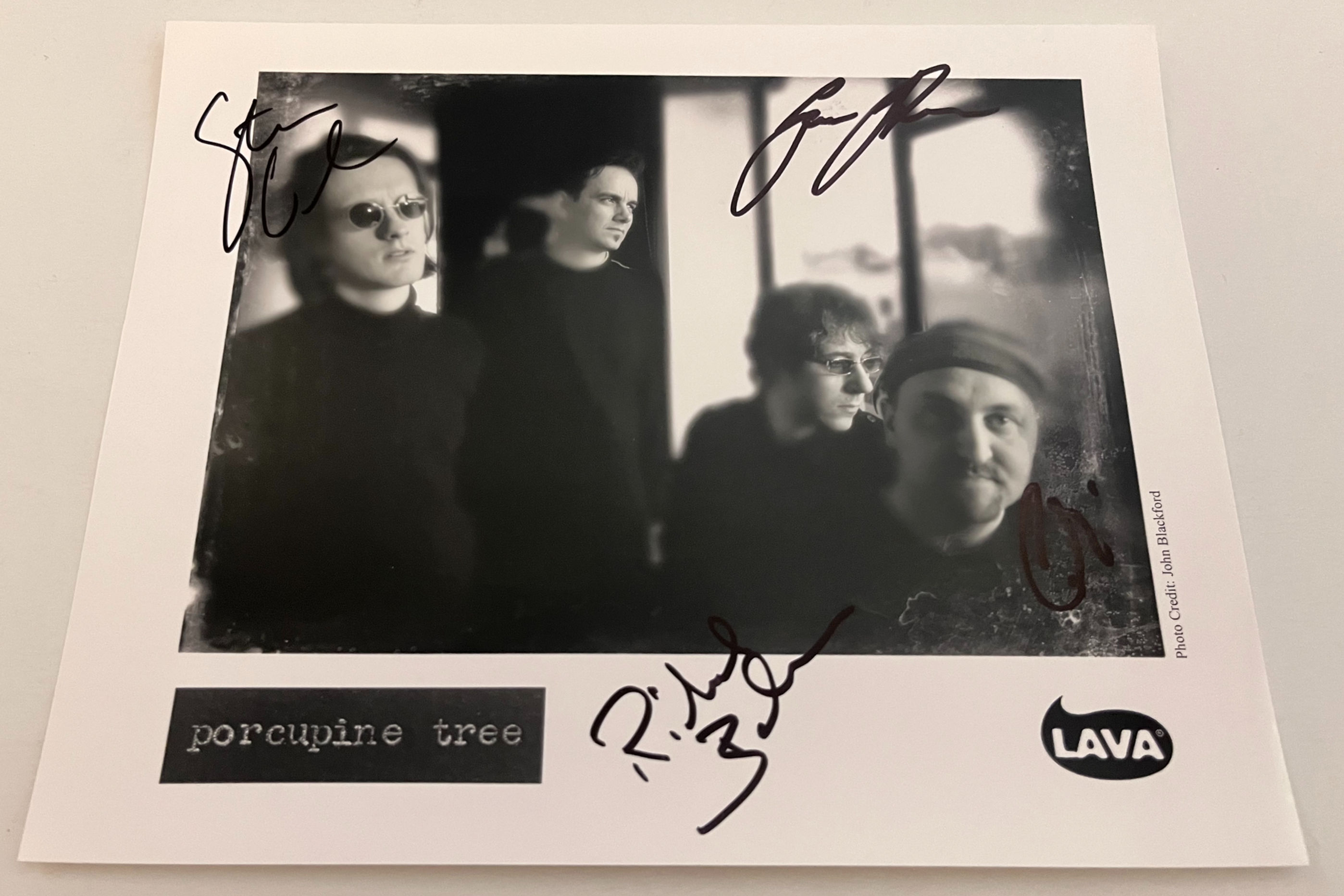 Porcupine Tree All 4 Band Signed Autographed Early 8x10 Promo Press Photo #1