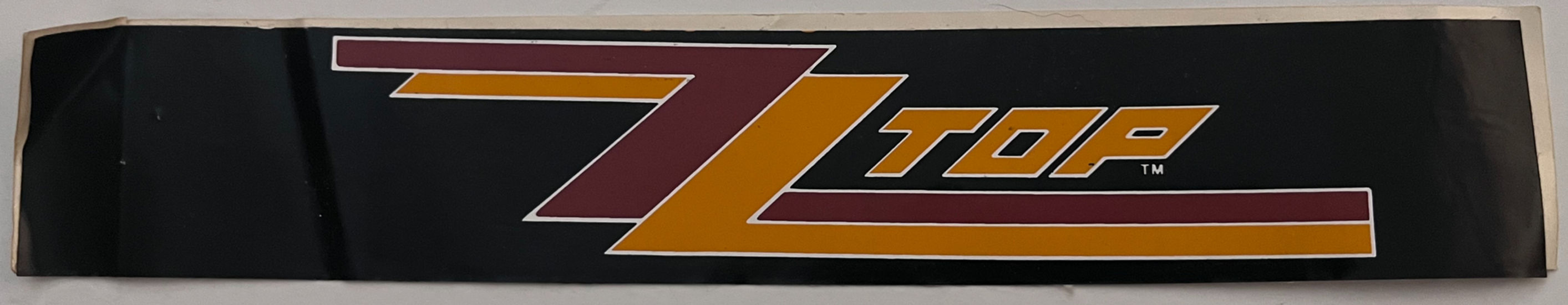 ZZ Top RARE Early 2"x12" Bumper Sticker