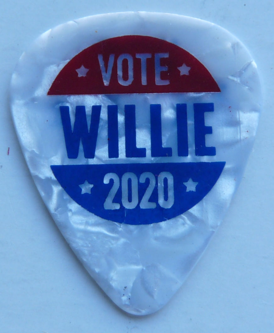 Willie Nelson Vote 2020 Weed The People Real Guitar Pick