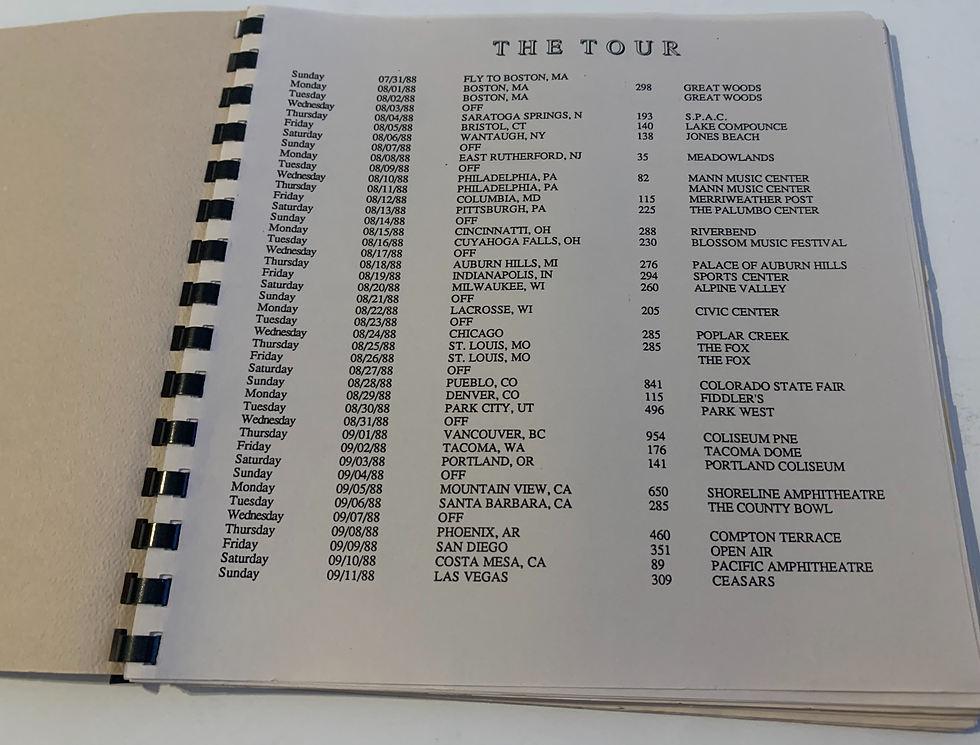 Thumbnail: Crosby Still Nash Summer 1984 Concert Tour Book Itinerary