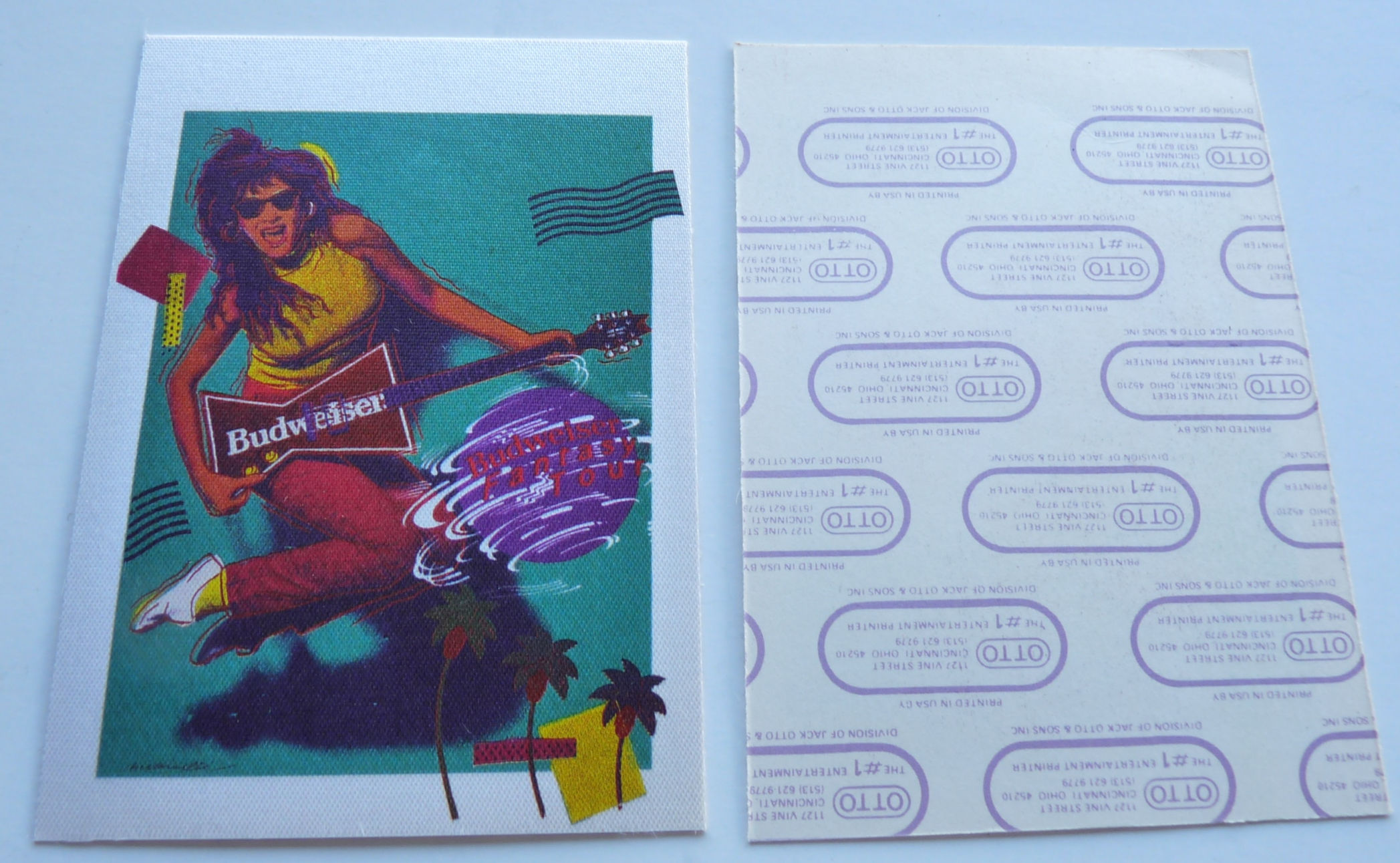 The Kinks Budweiser Fantasy Tour Concert Tour Backstage Pass W/O Logo
