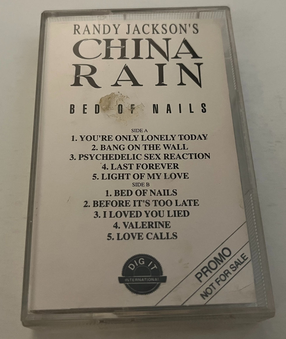 Randy Jackson's China Rain Bed Of Nails PROMO Dig It Cassette Tape
