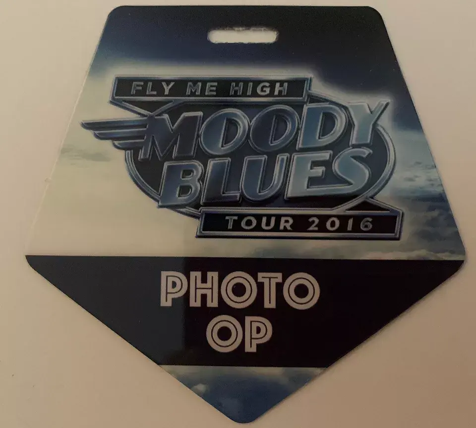 Thumbnail: MOODY BLUES 2016 Concert Tour Laminate Photo Op Backstage Pass