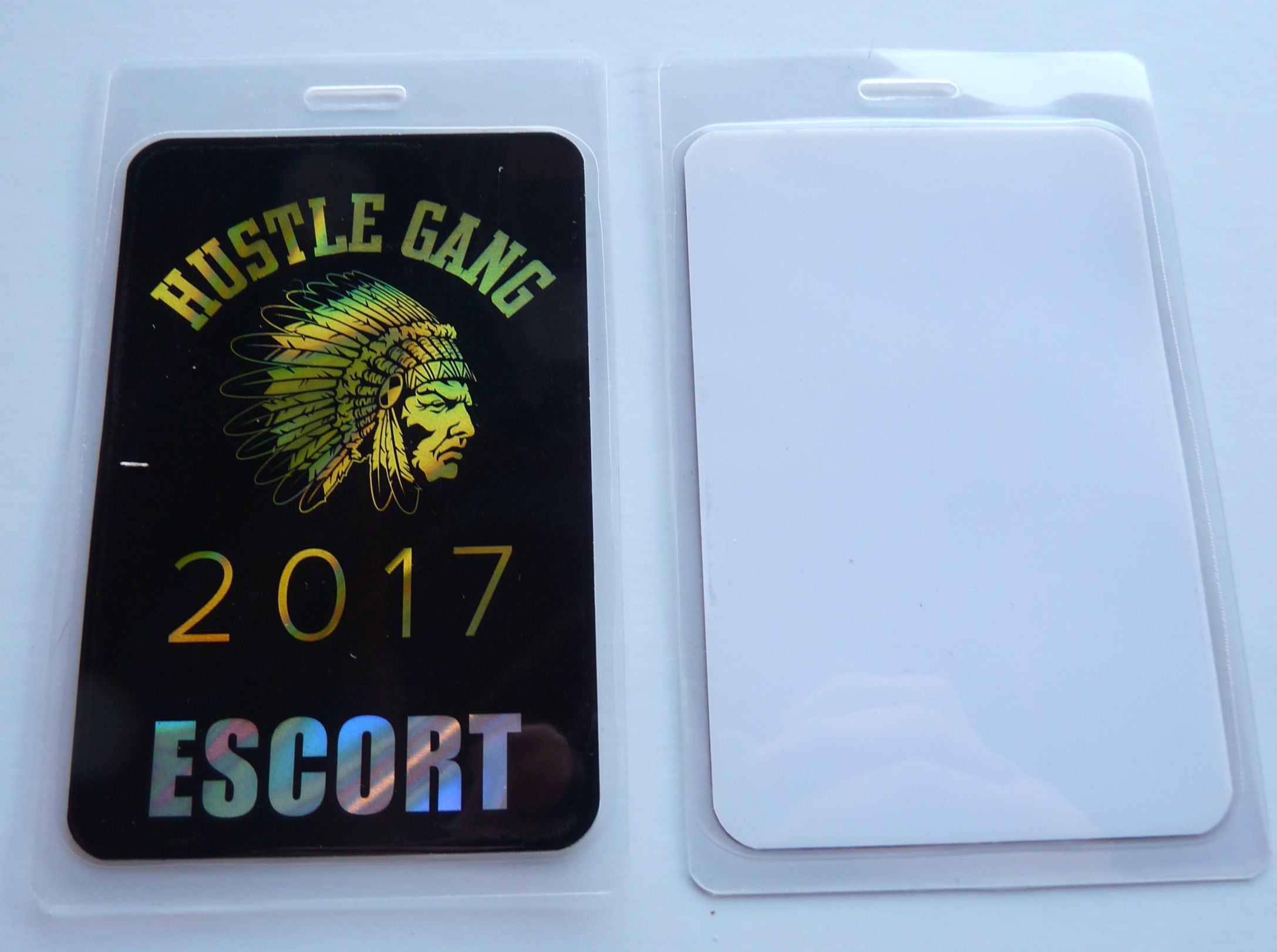 The Hustle Gang 2017 Escort Concert Tour Backstage Pass Laminate