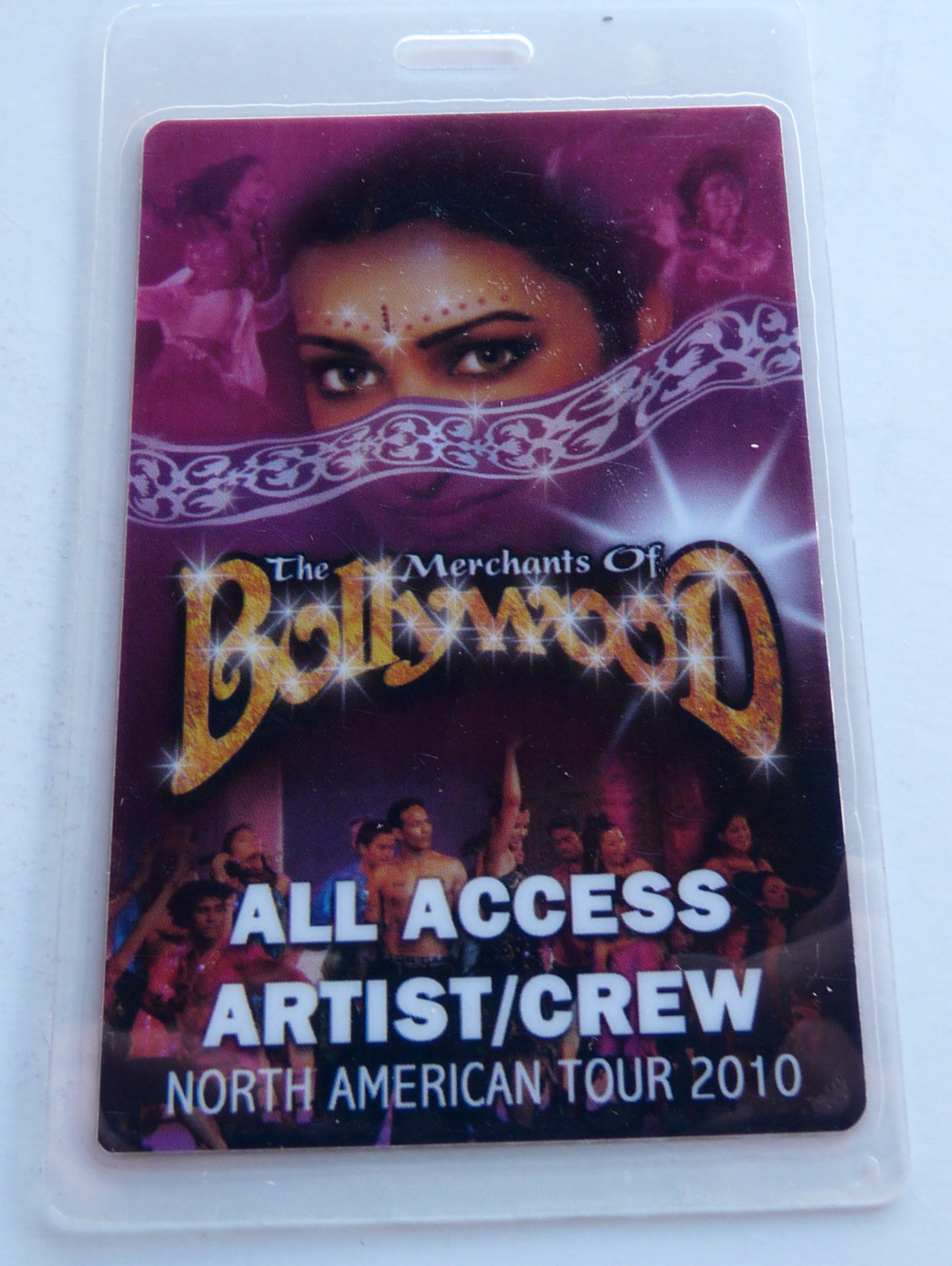 The Merchants Of Bollywood Play 2010 Tour All Access Backstage Pass Laminate