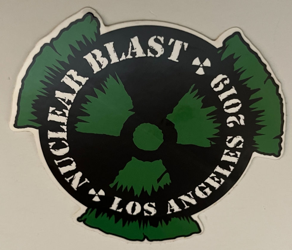 Nuclear Blast German Record Label 3.5" Promo Sticker #2