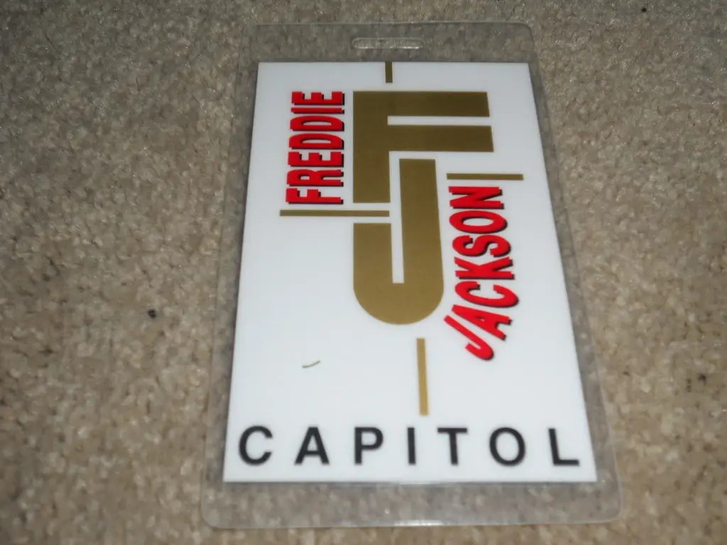 FREDDIE JACKSON CAPITOL Tour Backstage Concert Pass LAMINATE