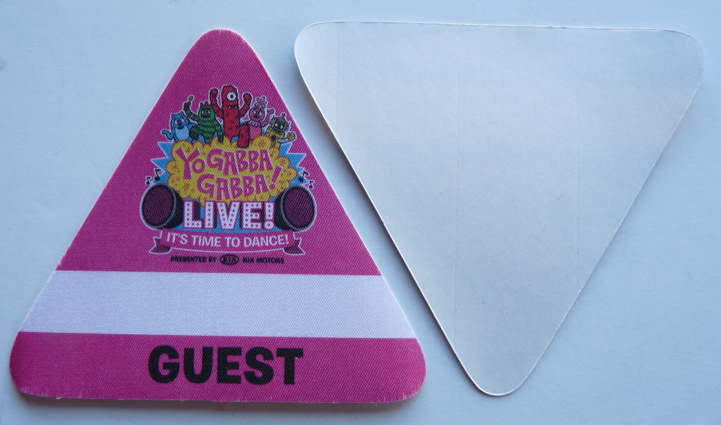 Yo Gabba Gabba Live Tour Pink Guest Backstage Pass