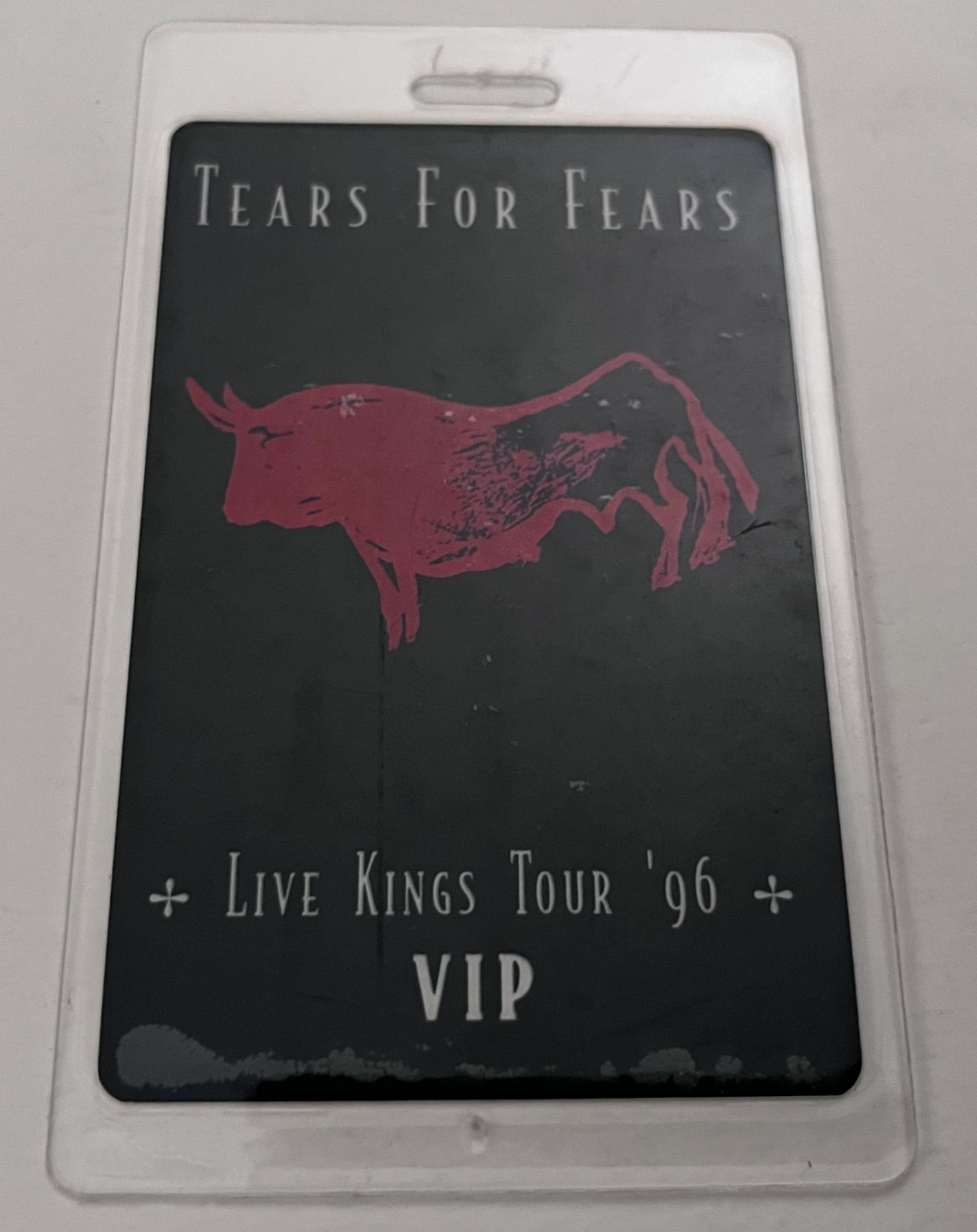 Tears For Fears 1996 Live Kings Concert Tour VIP Backstage Pass Laminate
