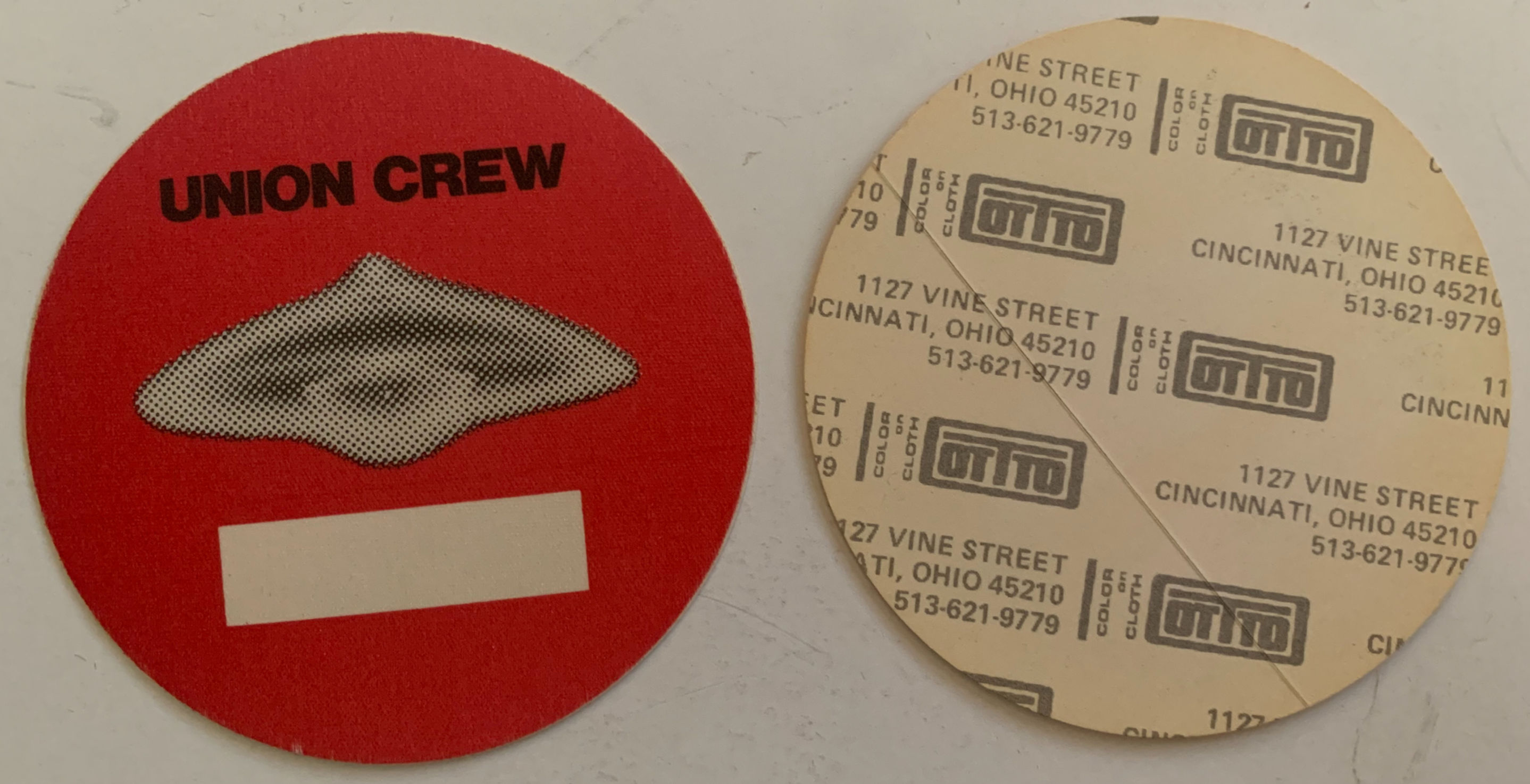 Crosby Stills Nash 1982 Concert Tour Red Union Crew Backstage Pass