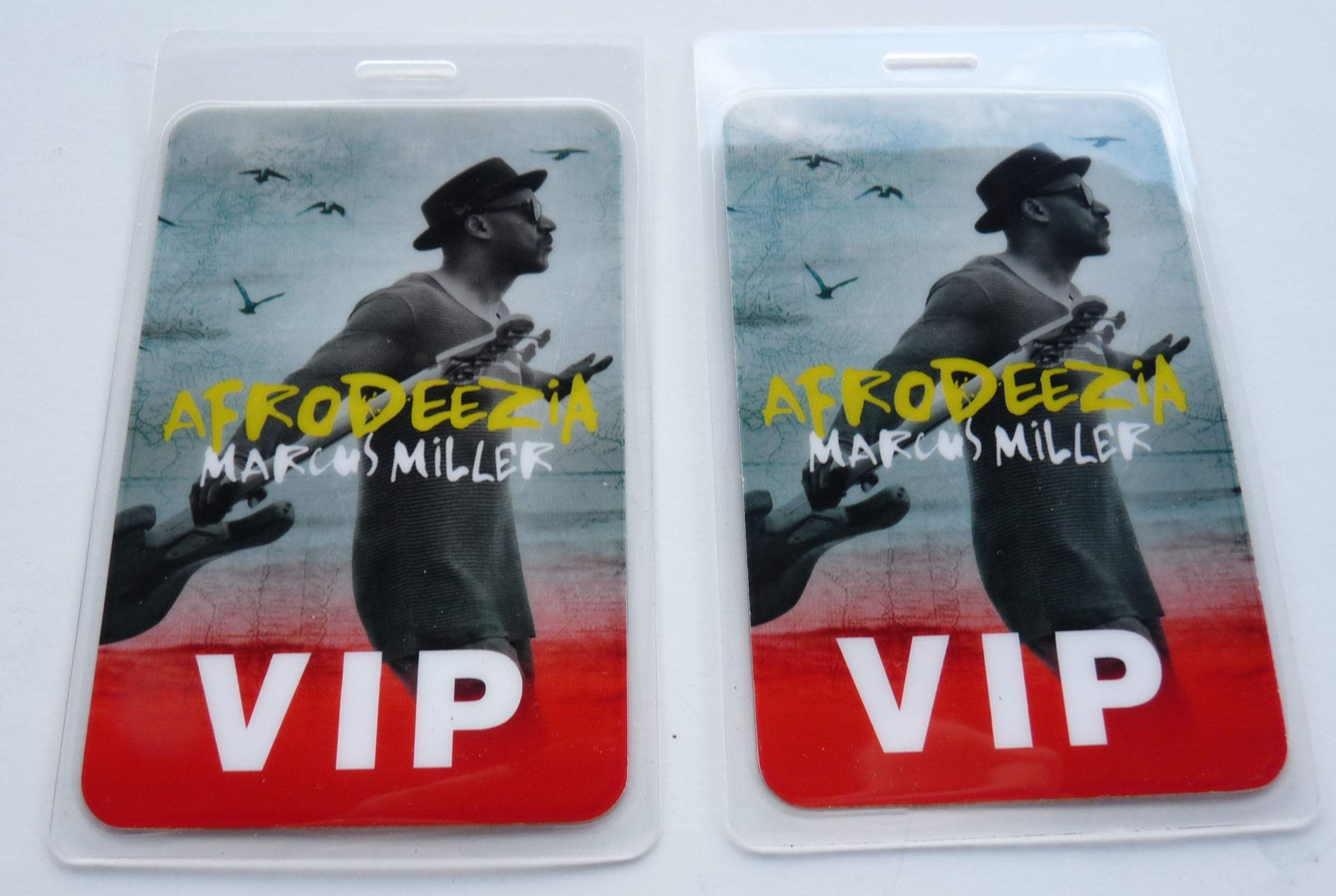 Marcus Miller Afrodeezia 2015 Concert Tour VIP Backstage Pass Laminate D3
