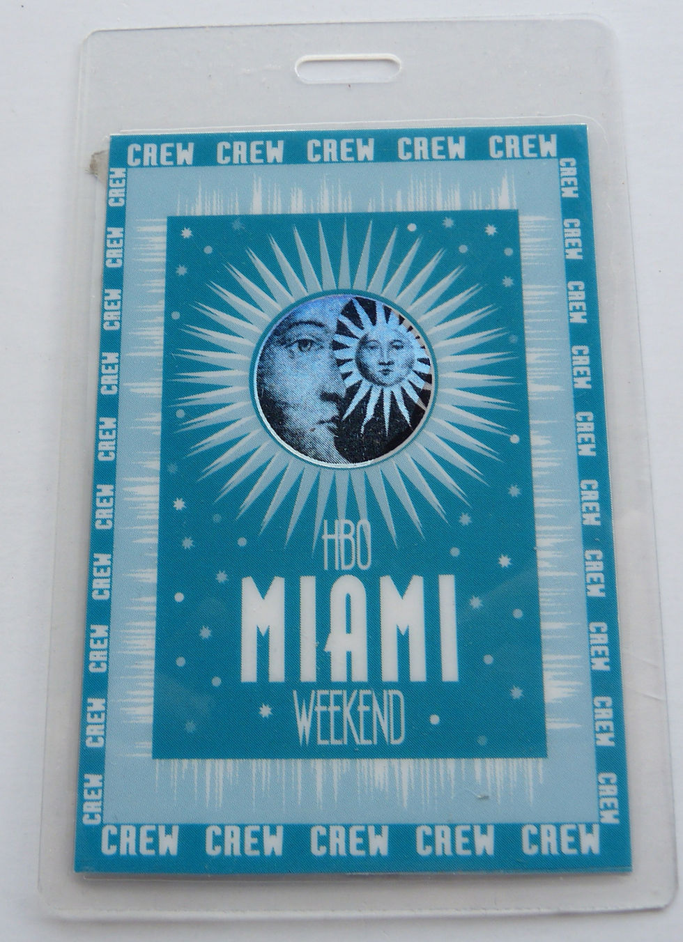 Thumbnail: HBO Miami Weekend Teal CREW Backstage Pass Laminate
