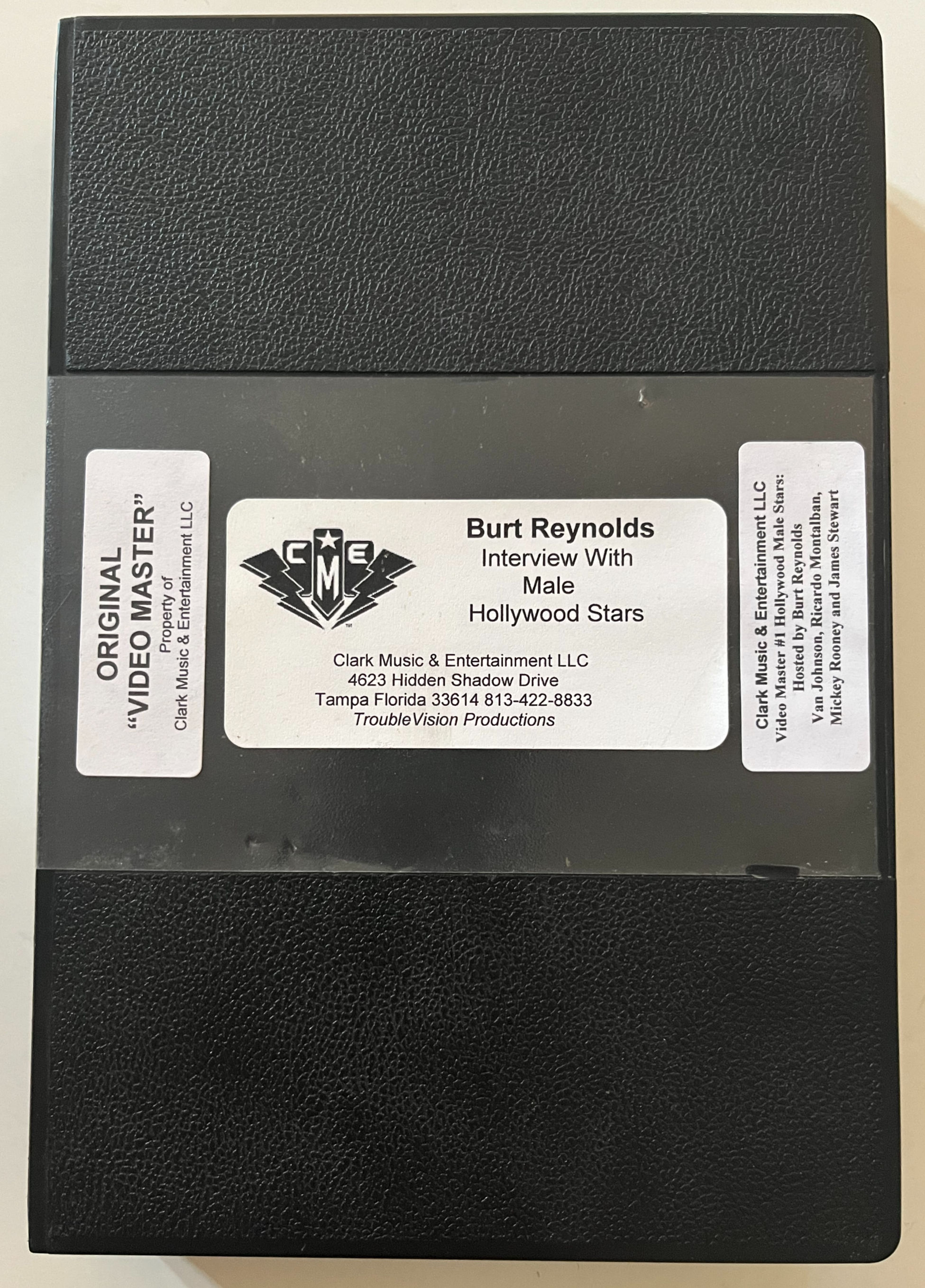 Burt Reynolds Original Video Master Interviews Tape James Stewart Mickey Rooney