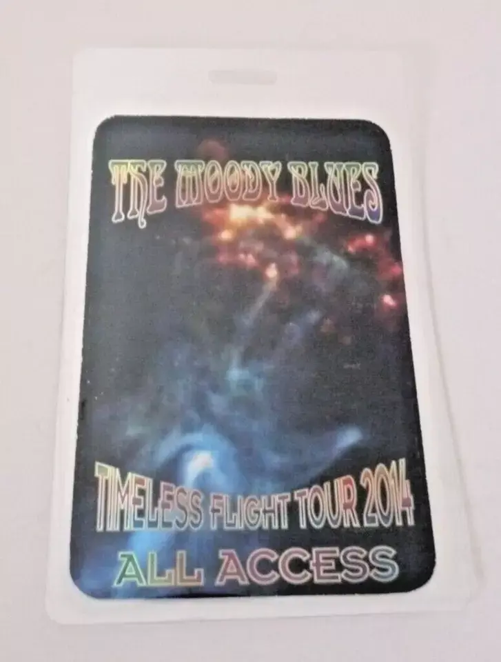 MOODY BLUES 2014 Tour Laminate All Access Concert Backstage Pass