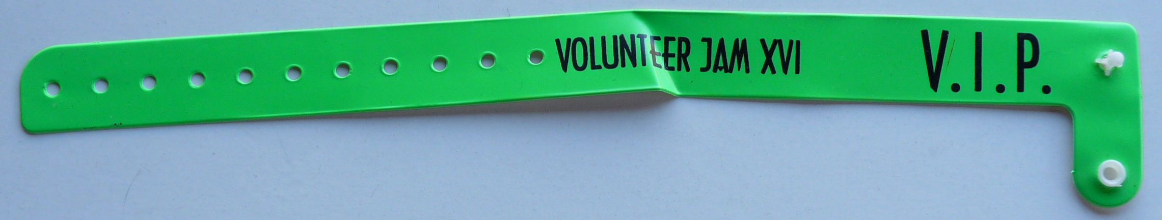 Charlie Daniels Volunteer Jam XVI Concert VIP Backstage Bracelet Wristband D26