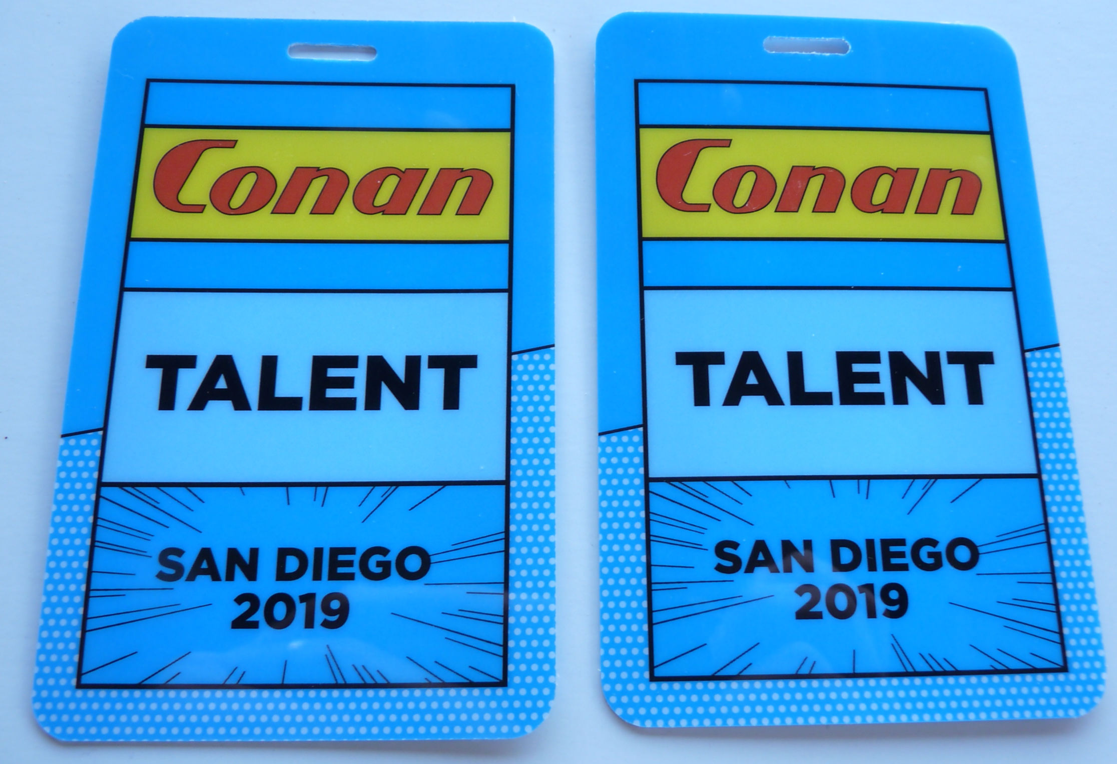 Conan O'Brien San Diego Comedian Talent Backstage Pass Laminate