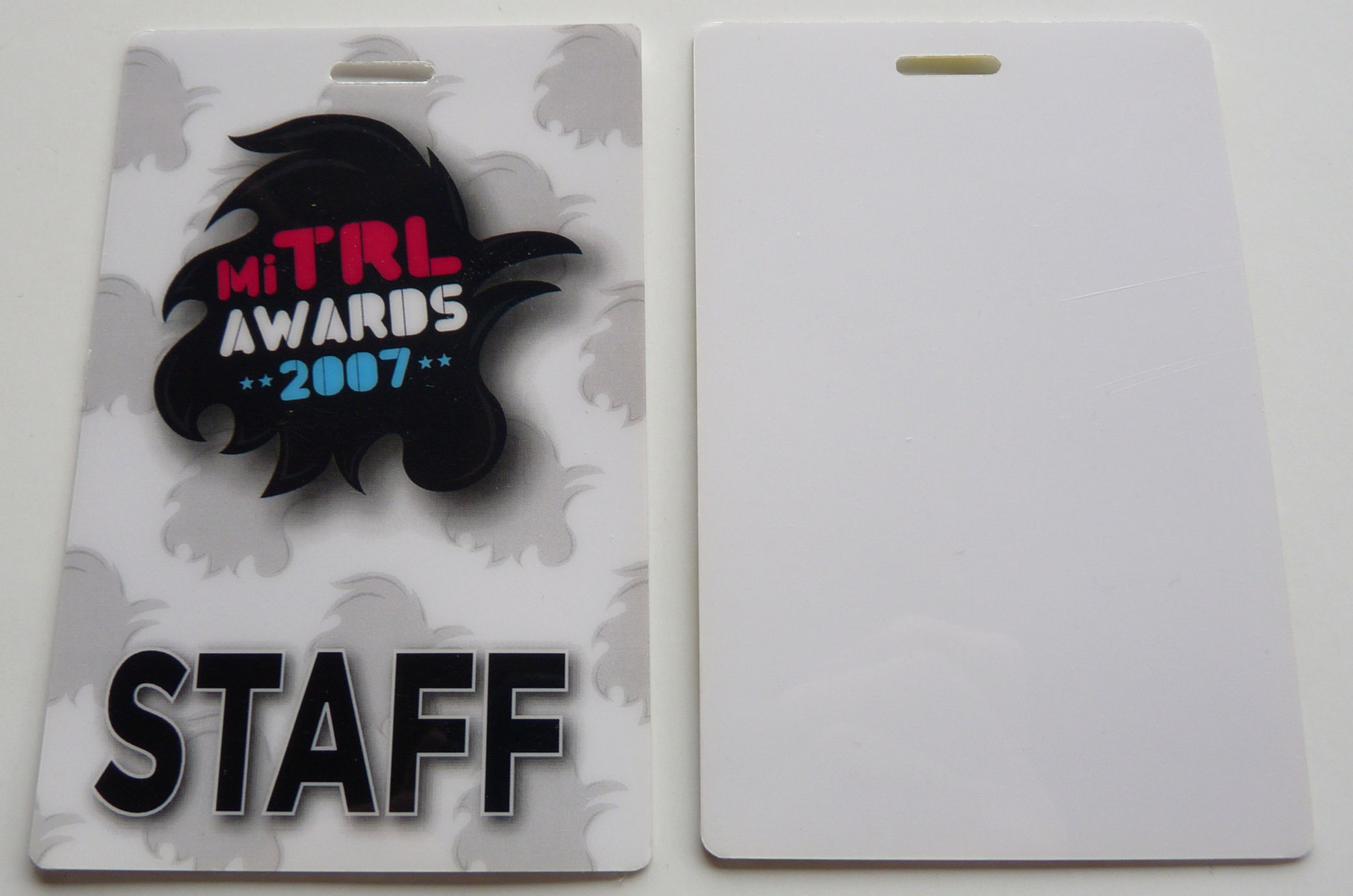 MI TRL 2007 Music Awards Show Talent Guest Backstage Pass Laminate