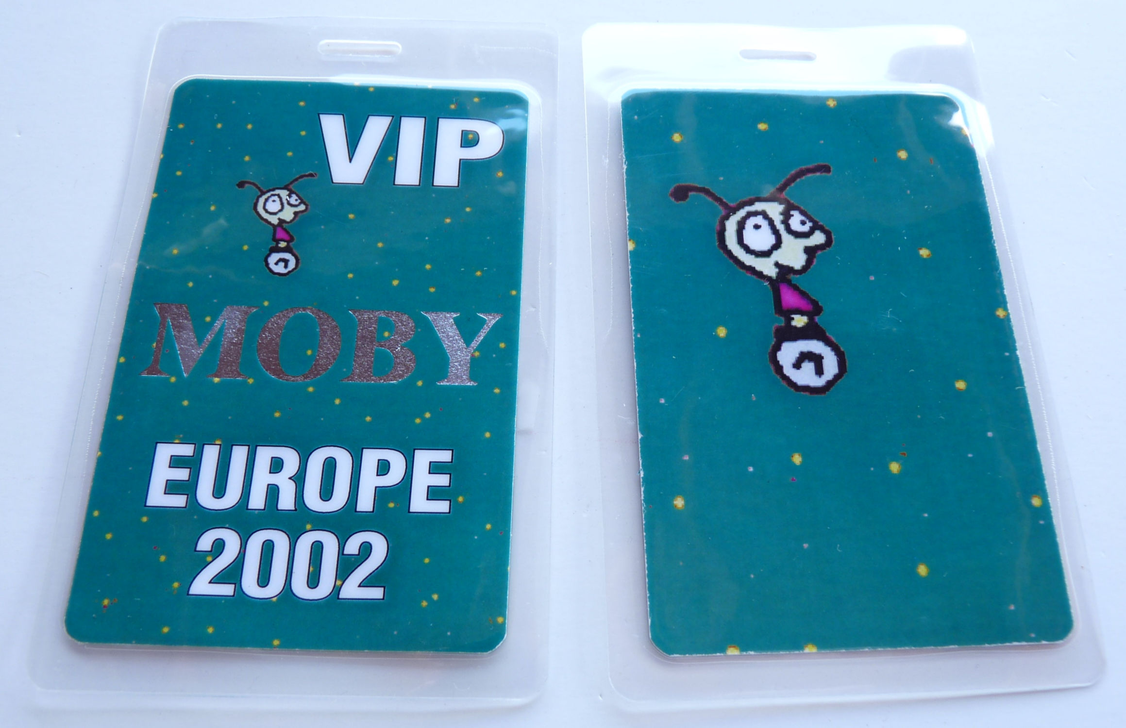 Moby Europe 2002 VIP Tour Concert Backstage Pass Laminate D19