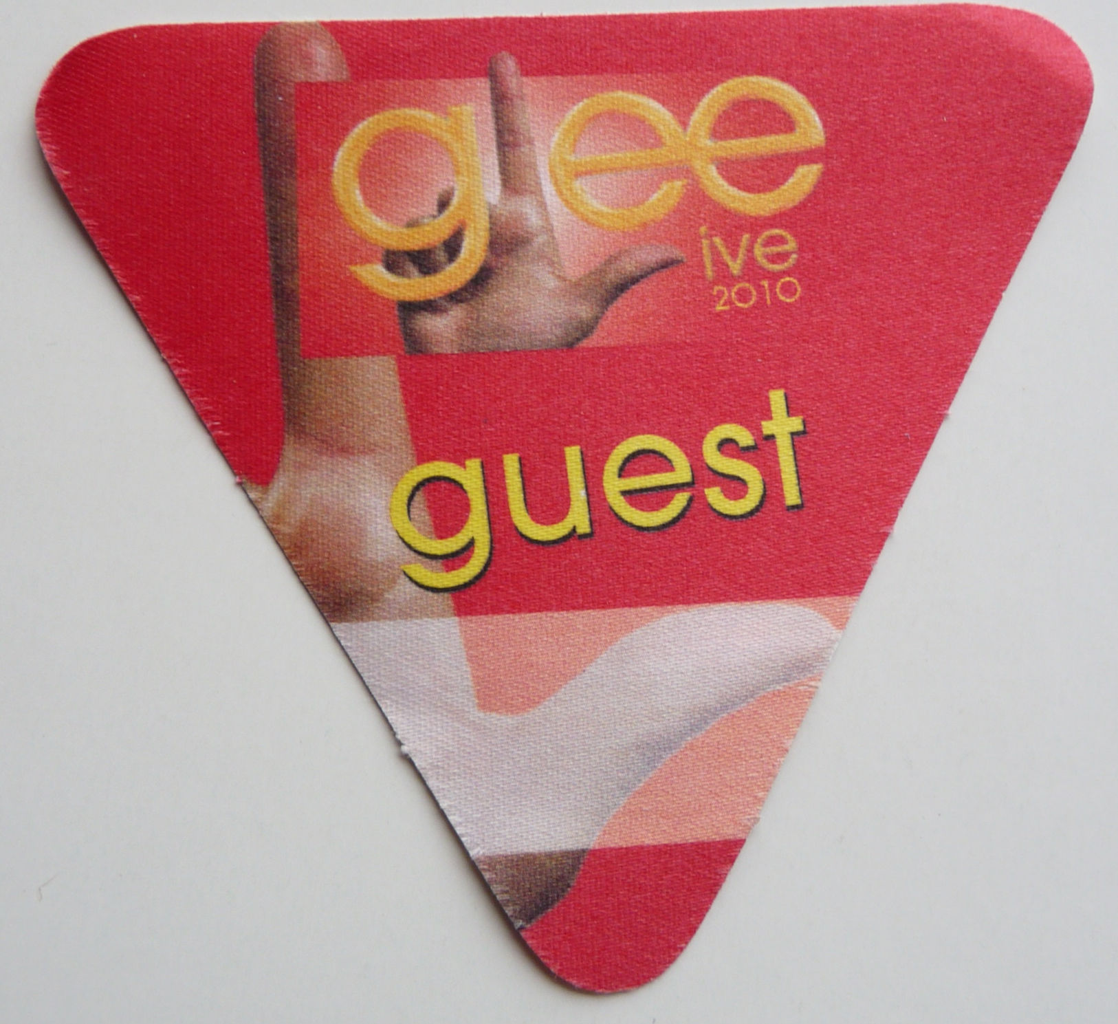 Glee Live 2010 Red Concert Tour Guest Backstage Pass