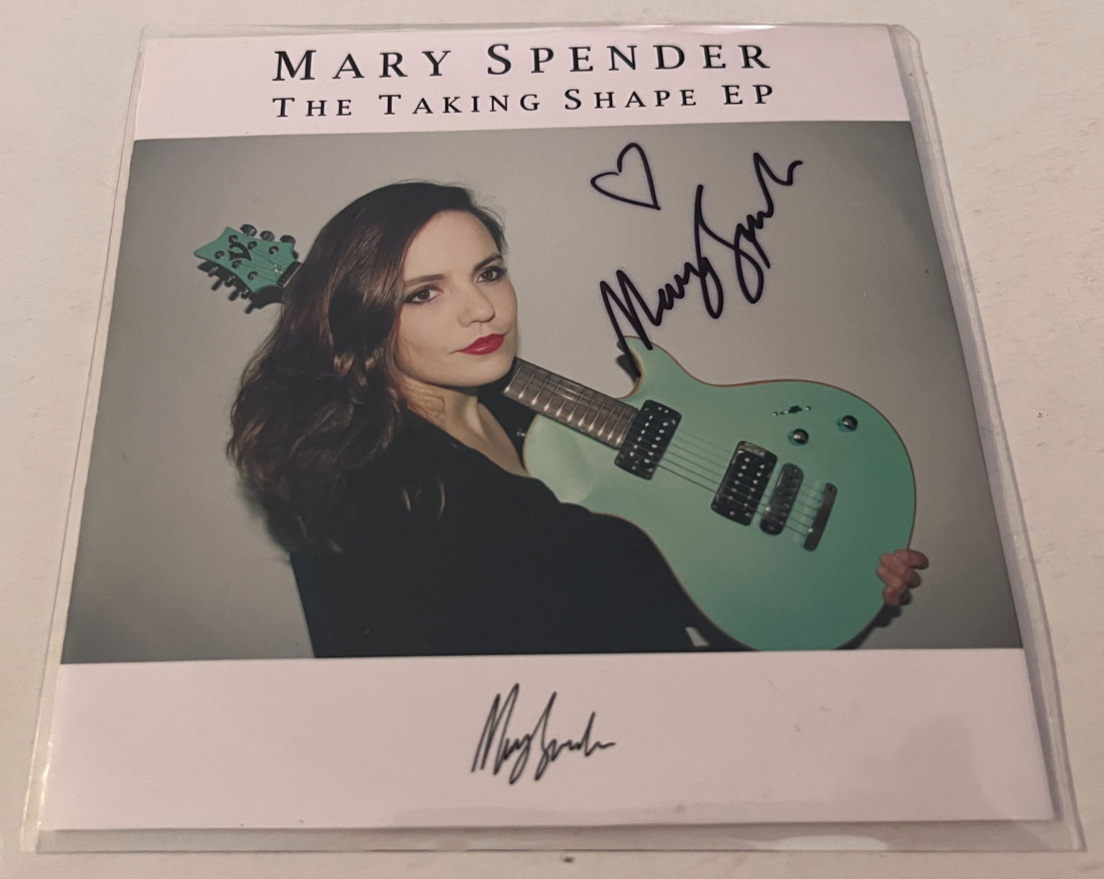 Mary Spender 2017 Taking Shape EP Signed CD