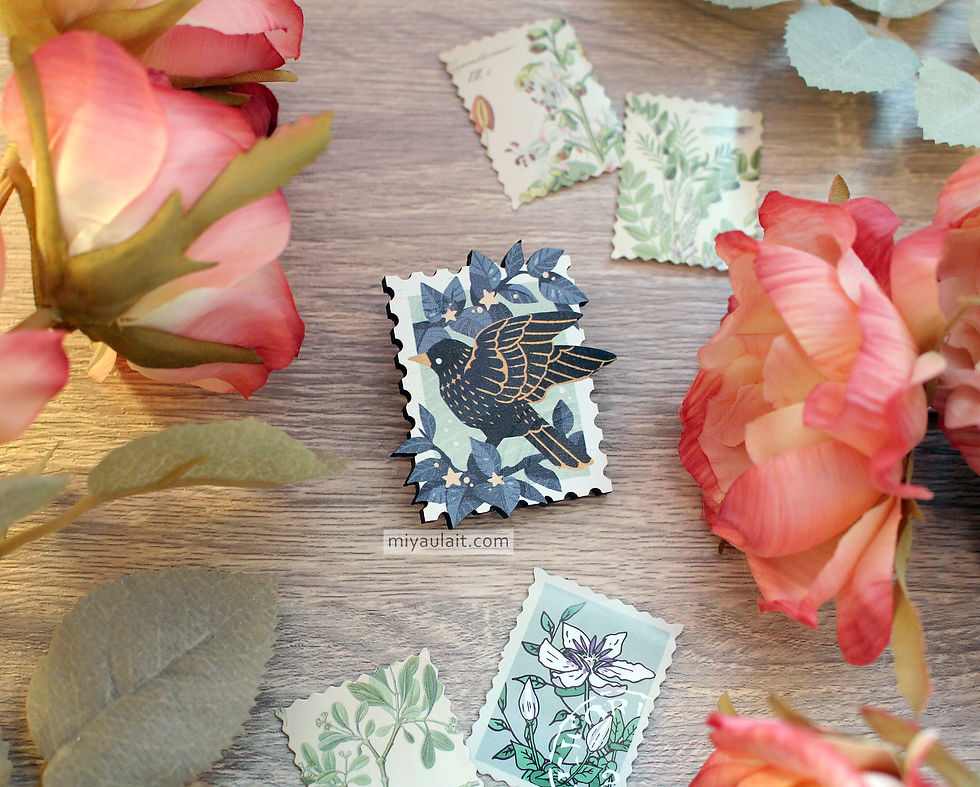 Thumbnail: Evening Airmail • Wood Pins