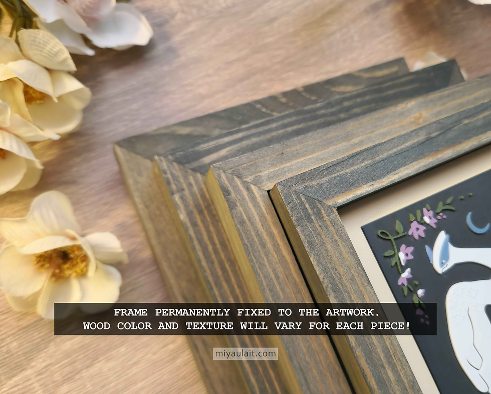 Thumbnail: Spirit Guide • 3D Printed Wall Art in Wood Frame