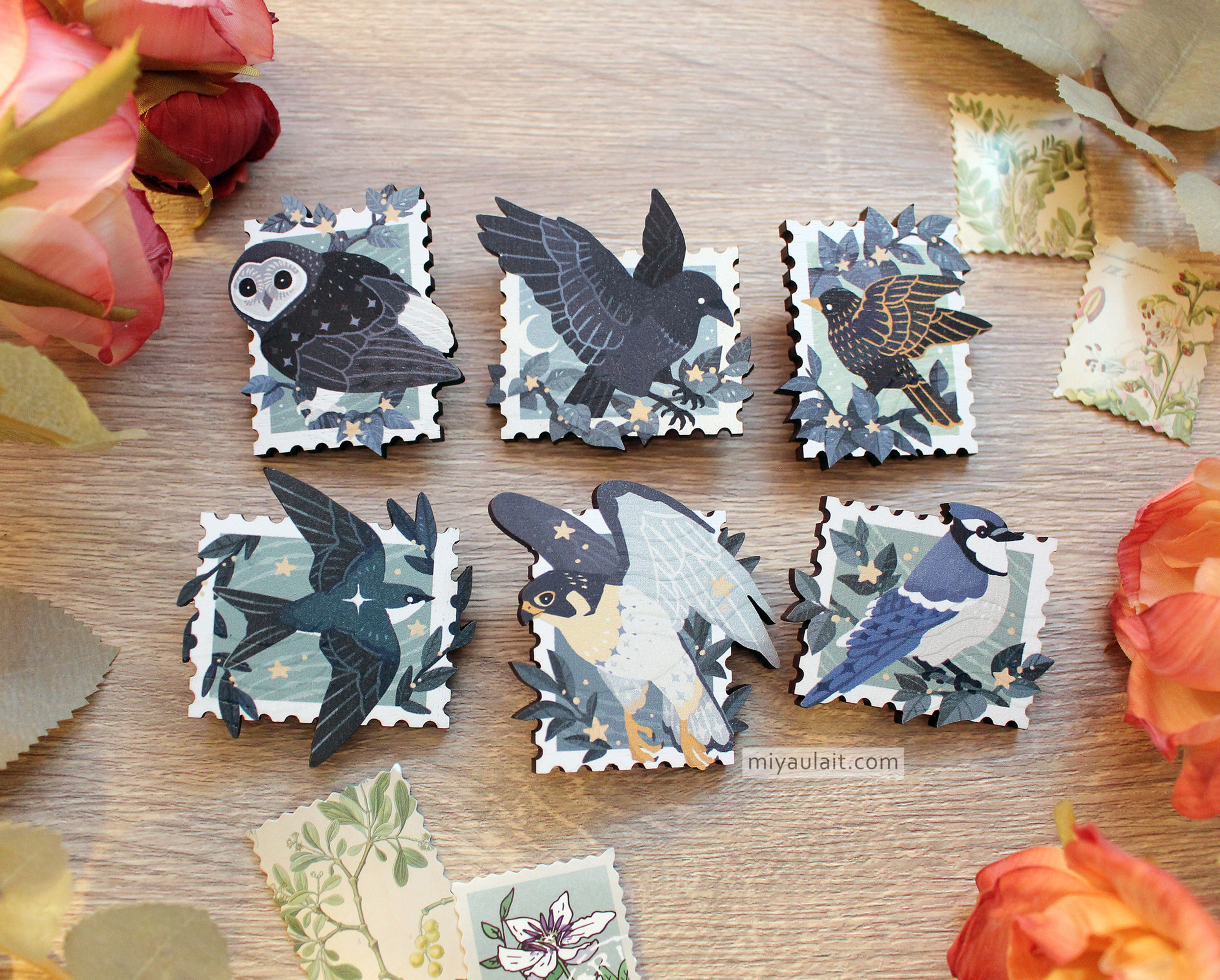 Evening Airmail • Wood Pins