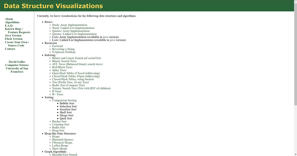 Data Structure Visualizations