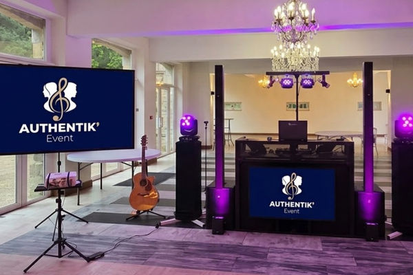 Régie DJ et buzzers installés pour un événement d'entreprise