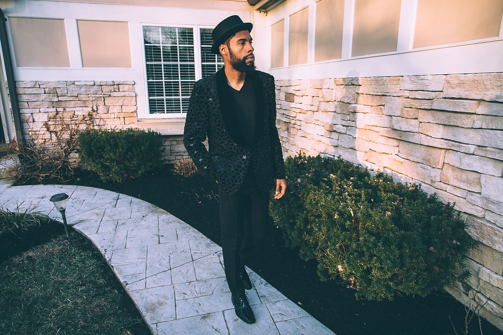 Velvet Sequin Dinner Blazer