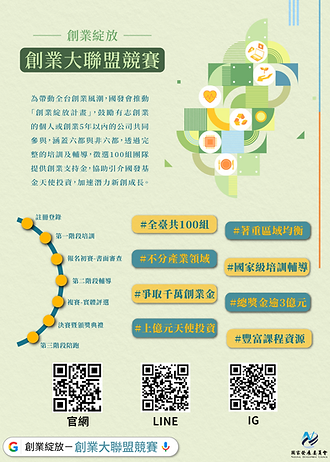 ✨ 國家發展委員會「創業綻放-創業大聯盟競賽」✨