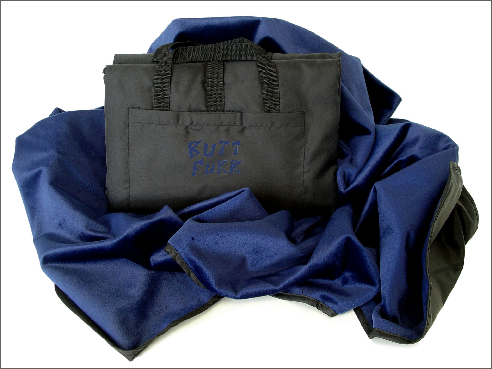 NAVY BLUE - Microfurr Waterproof Blanket