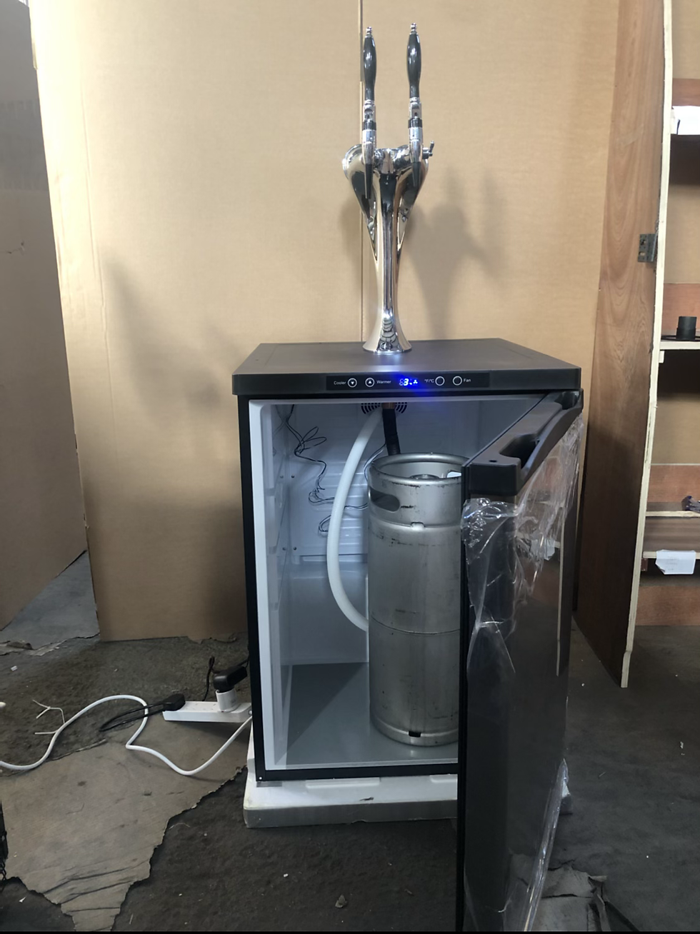 Thumbnail: Kegland  Series X - 2 X Chrome Tap - 50L Kegerator (Lager & Stout)