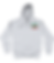 Grey hoodie with Italian flag detail