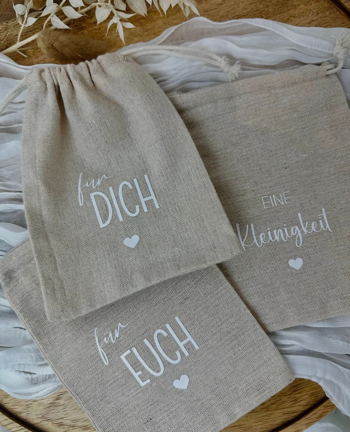 Kleiner Jutebeutel