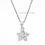 Thumbnail: Flower style Silver necklace for women