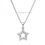 Thumbnail: Cz Star silver necklace for women