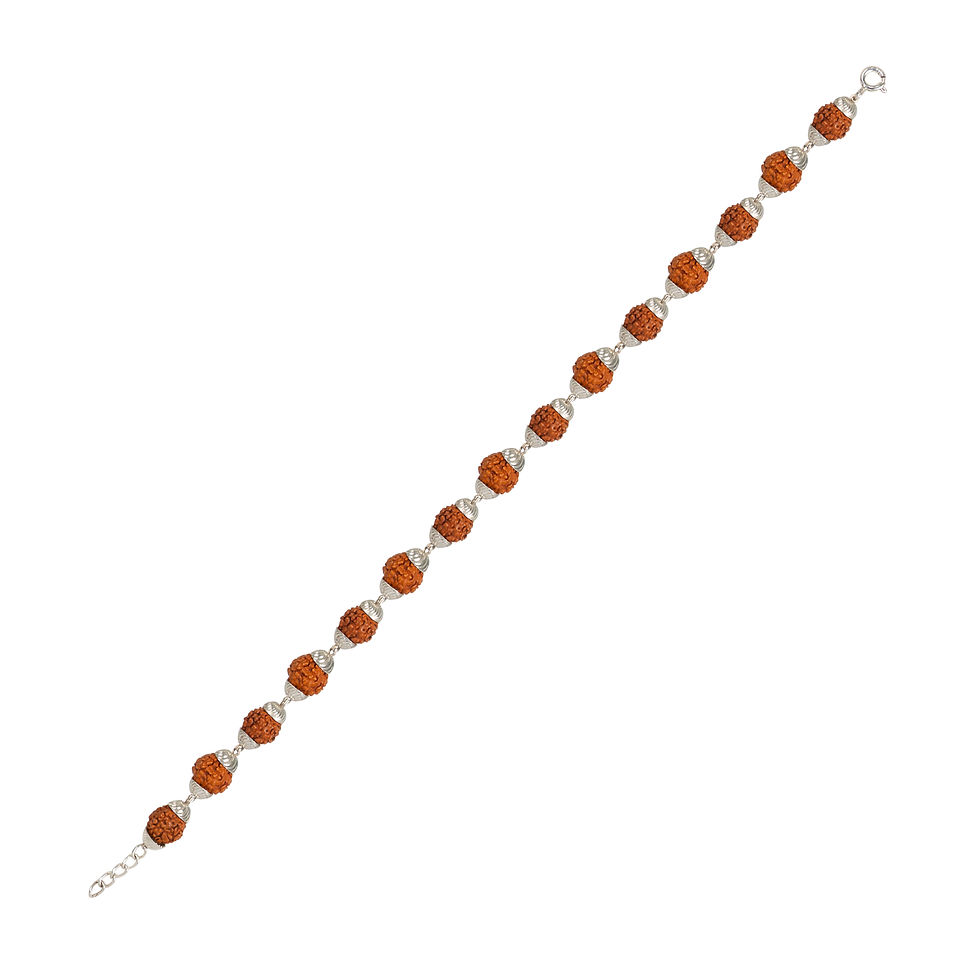 Thumbnail: Rudraksha Silver bracelet