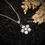 Thumbnail: Flower style Silver necklace for women