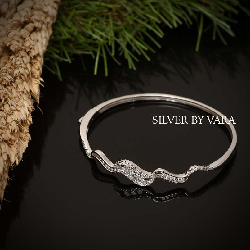 Thumbnail: Stylish Silver kada for women