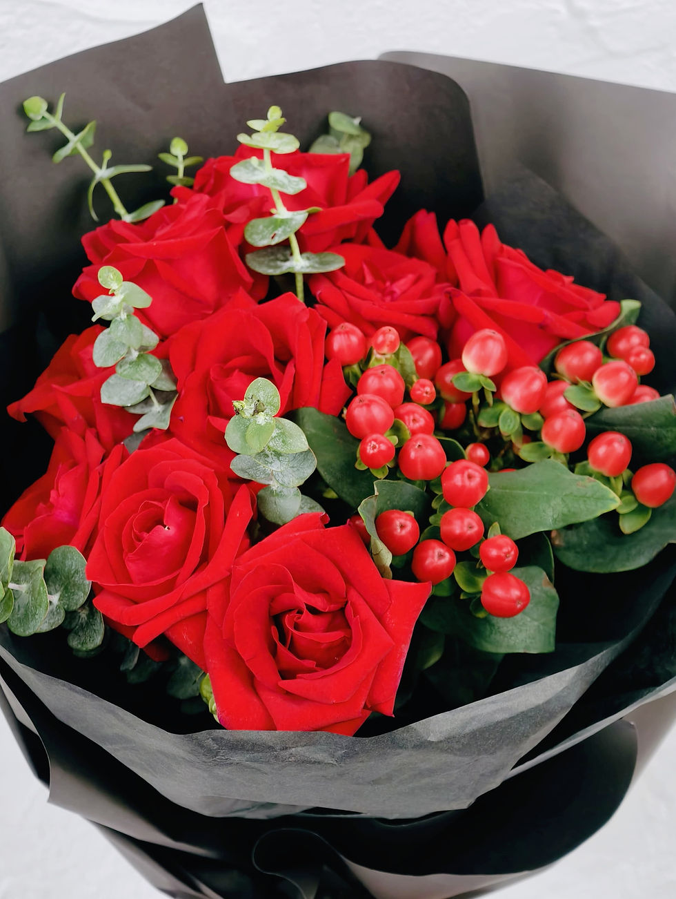 縮圖：9 Red Rose Bouquet 玫瑰花束